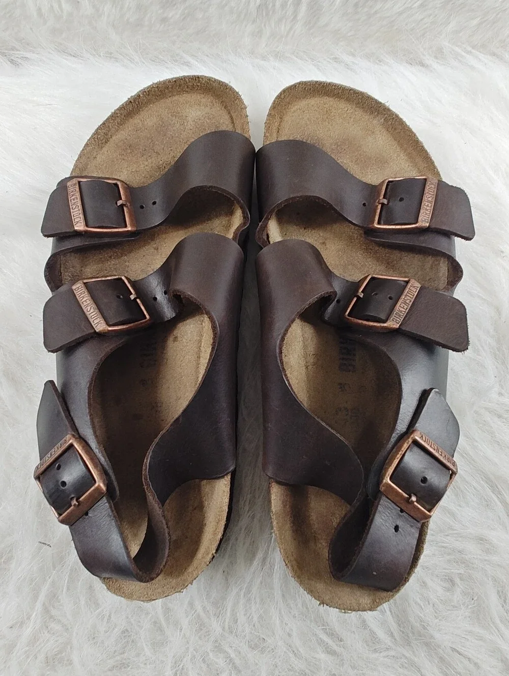 Birkenstock Milano Sandals Men's Brown Leather Sling Back - EU 43 (US 10